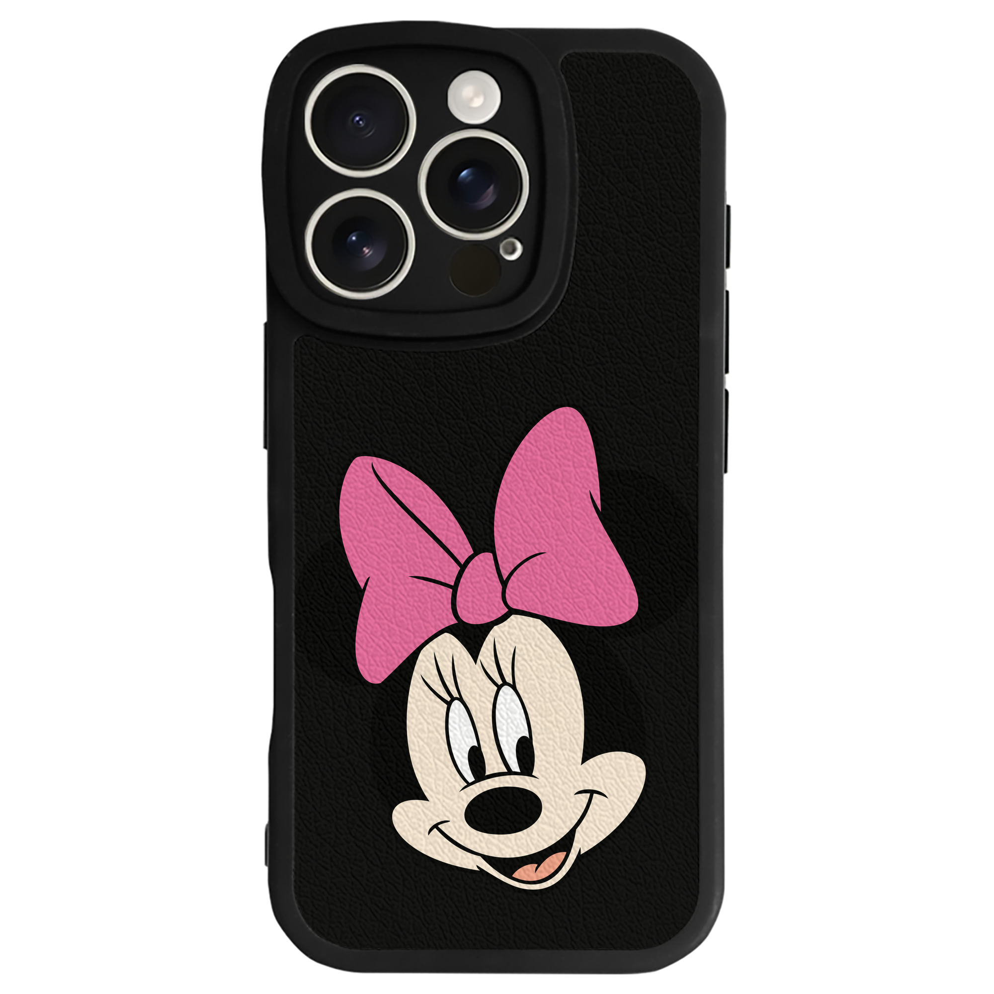 （画像用） ミッキーマウス Mickey Mouse 【iPhone 16シリーズ対応】シリコンスマホケース（レザー調） 材質：シリコン